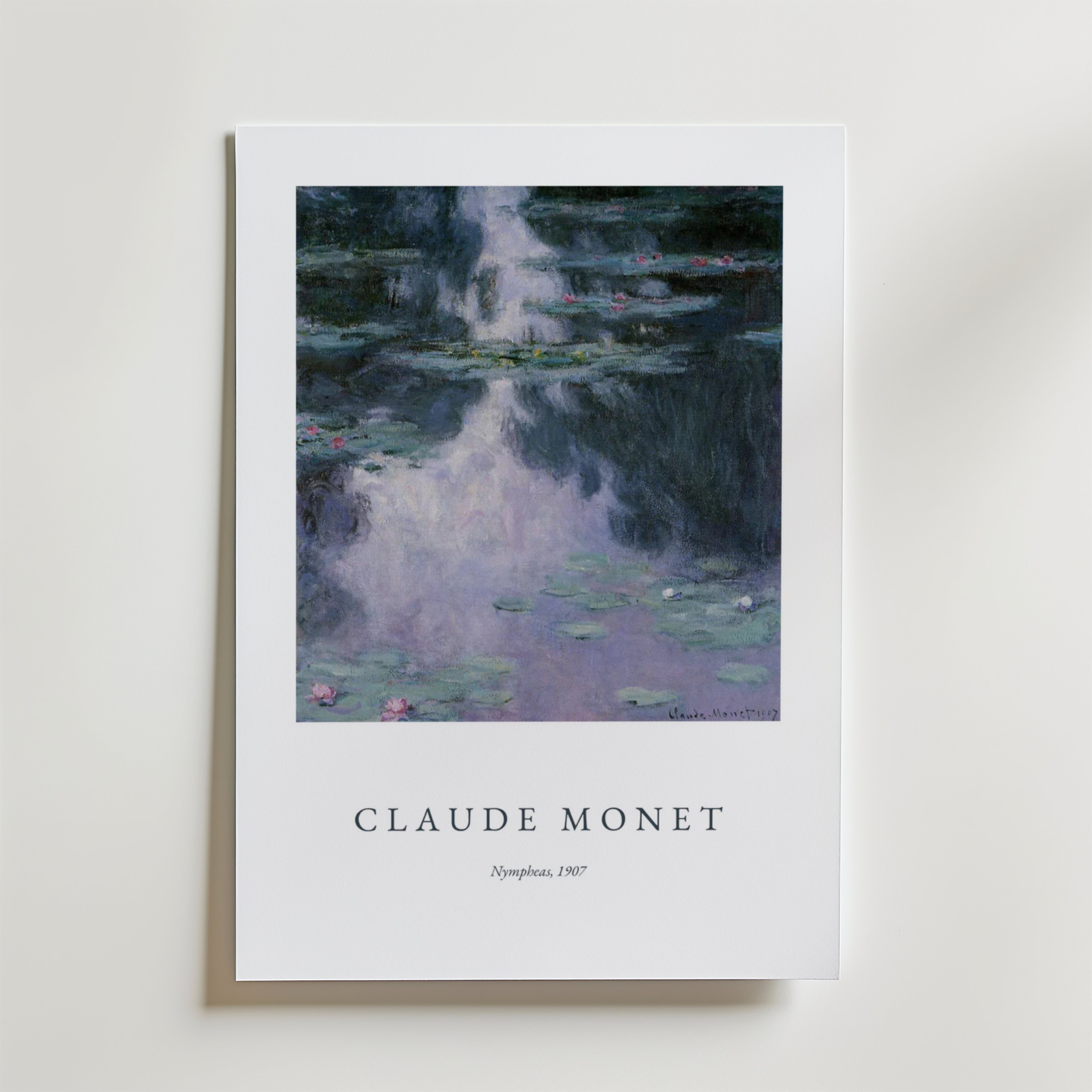 Claude Monet Nympheas – stilfullt konsttryck från Bozetto, tryckt på matt finpapper