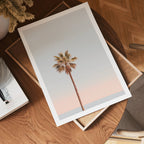 Palm Sunset Poster