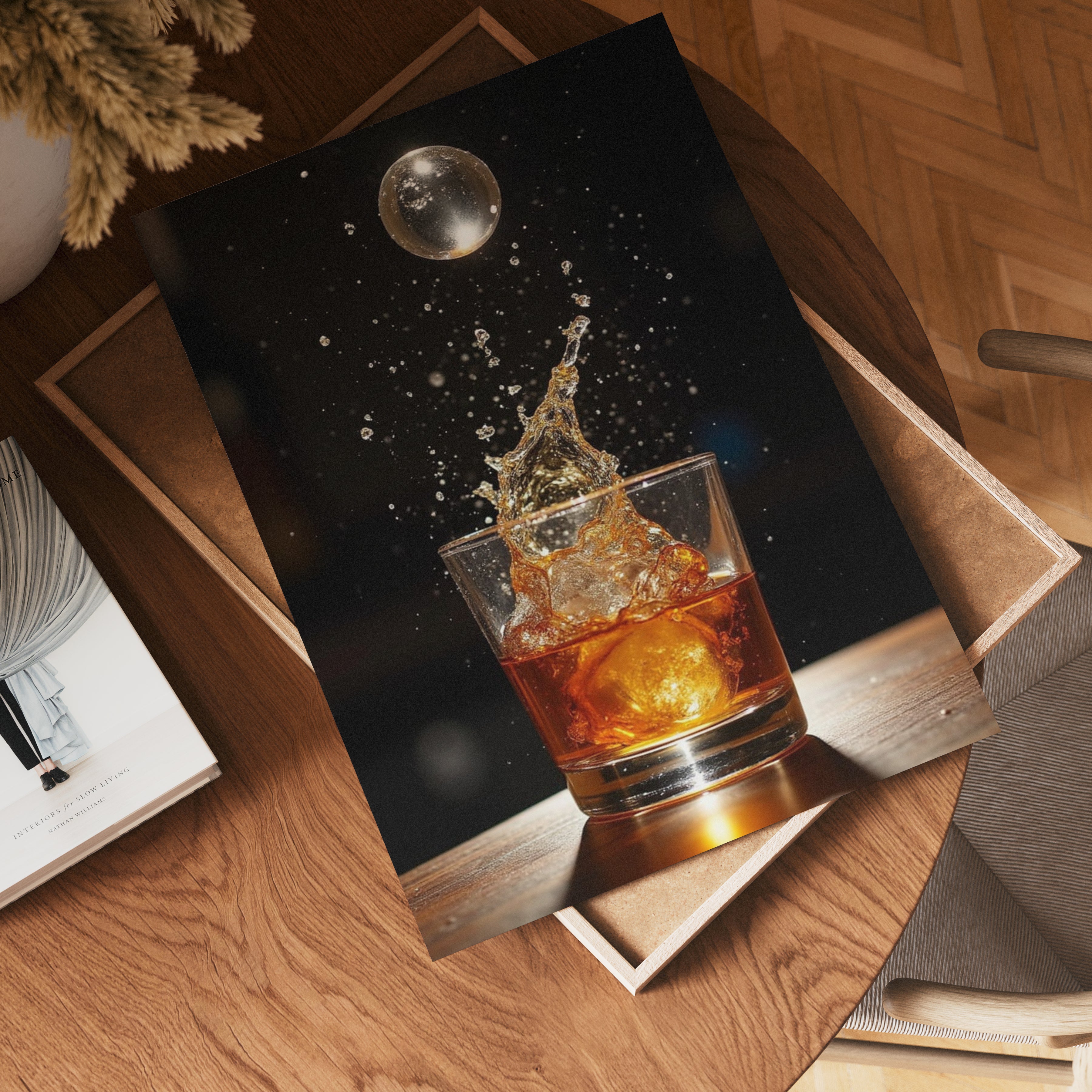 Whiskey Splash Poster