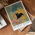 Gustav Klimt Garden Cat Poster affisch – köp poster online – Bozetto väggdekoration