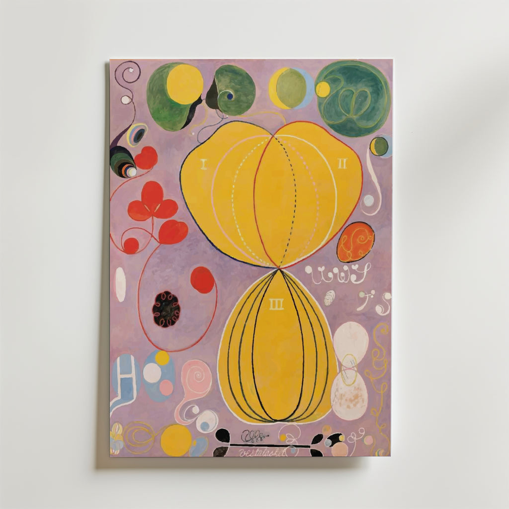 Hilma af Klint The Key of Life Poster – En livfull och symbolisk poster av Hilma af Klint där färg och form samspelar i perfe