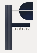 Bauhaus Modern Geometry Poster – poster väggdekoration
