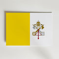 Vatican City National Flag Poster – modern konst och stilren konsttryck för hemmet hos Bozetto