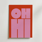 Oh Hi Poster – abstrakt konst och stilren konsttryck för hemmet hos Bozetto