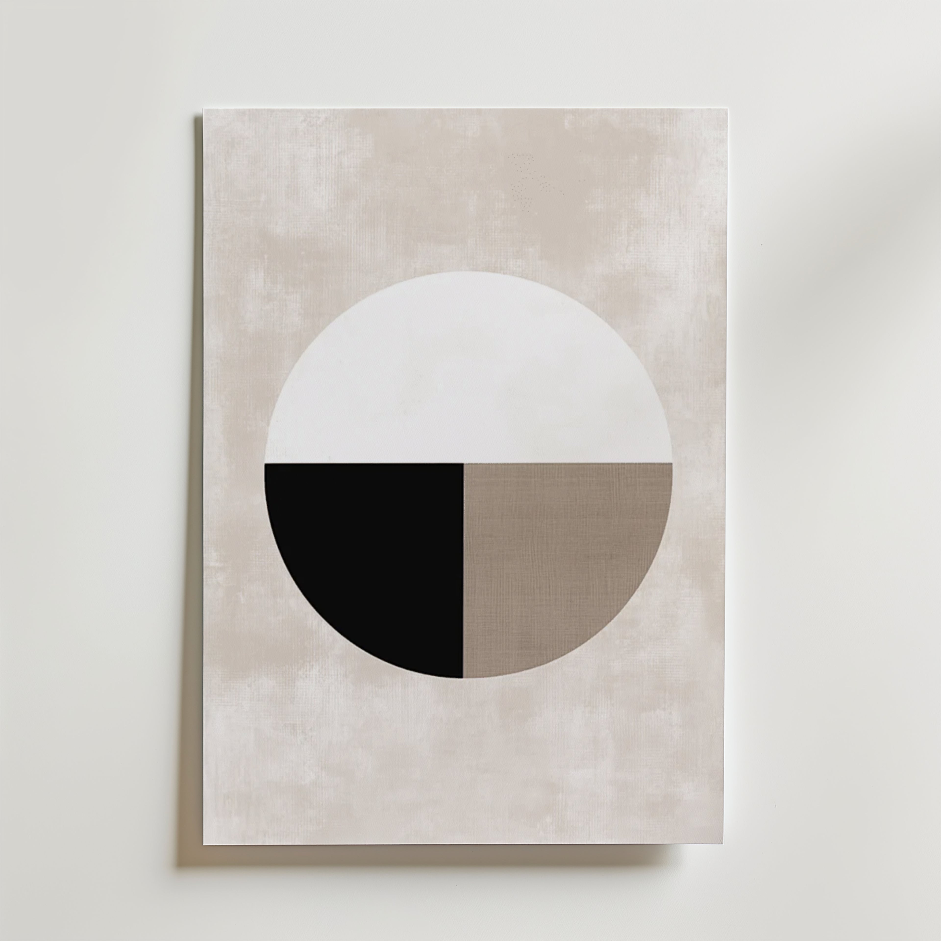 Abstract Single Round Shape Poster – Utforska den harmoniska skönheten av vår Abstract Single Round Shape Poster , tryckt på