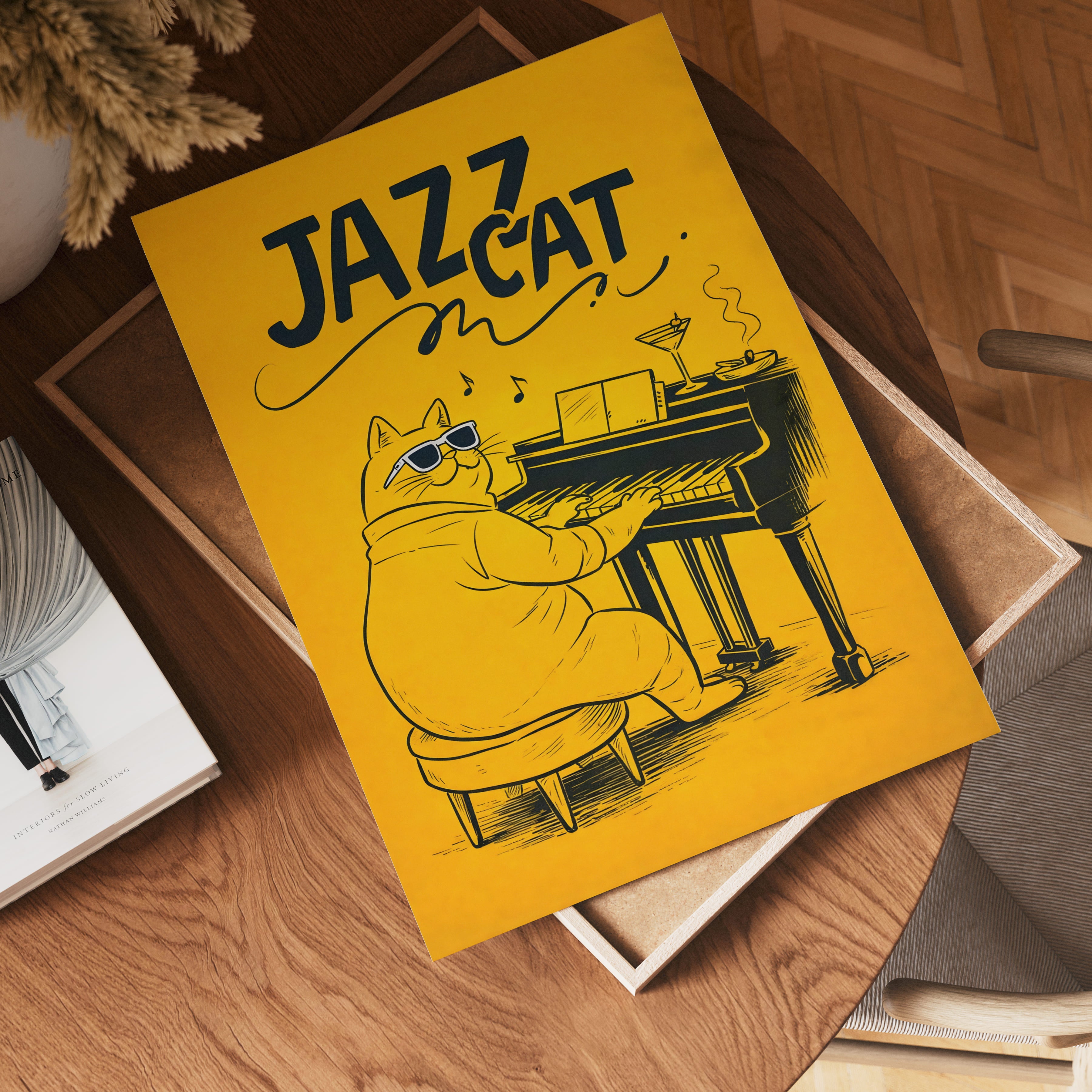Jazz Cat Poster