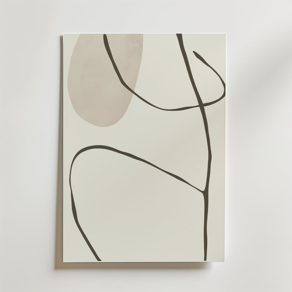 Flow of Silence Poster – Upplev den lugnande skönheten i Flow of Silence Poster , tryckt på FSC-certifierat