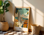 The Leaning Charm Of Pisa Poster