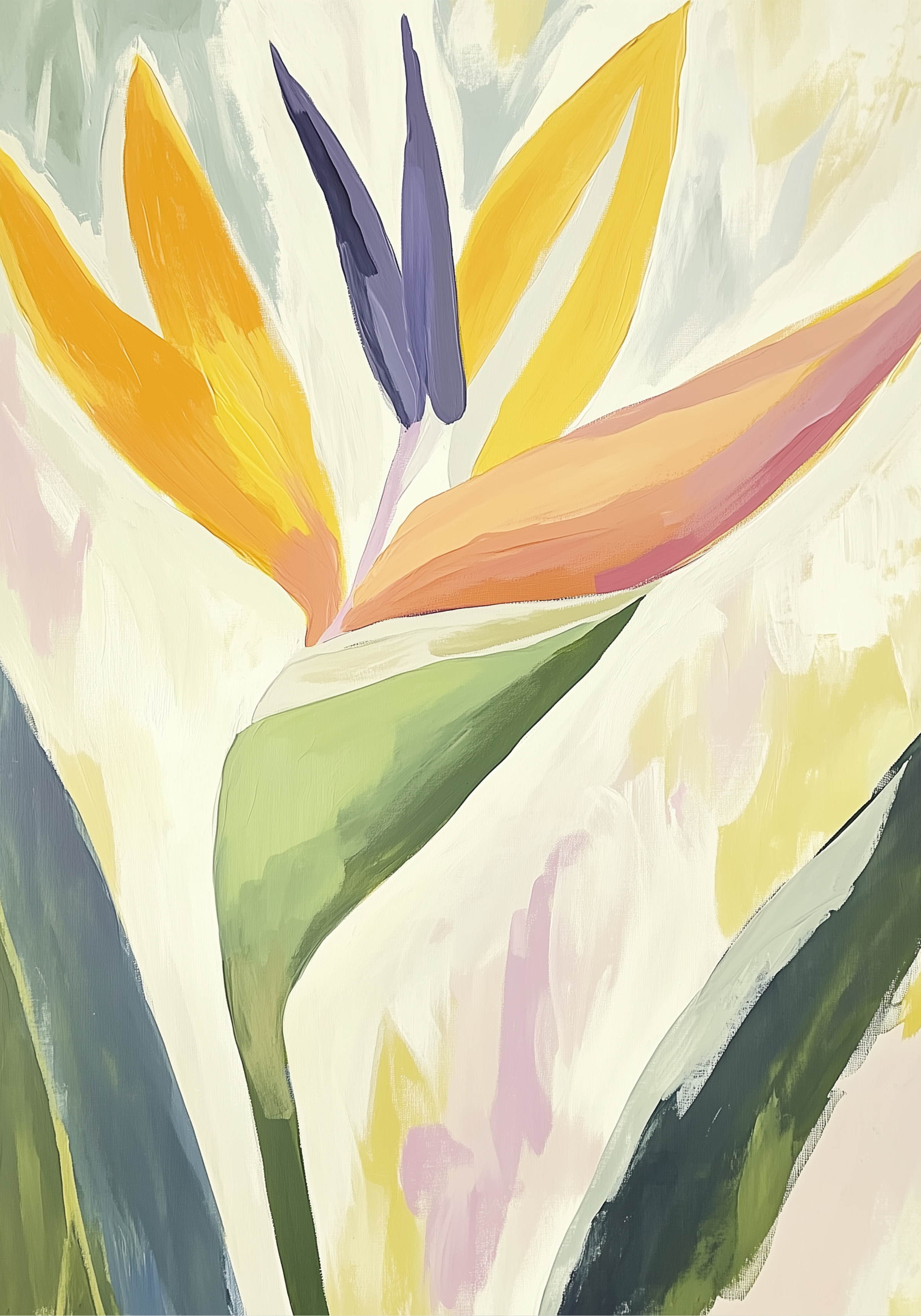 Abstract Tropical Poster – poster väggdekoration