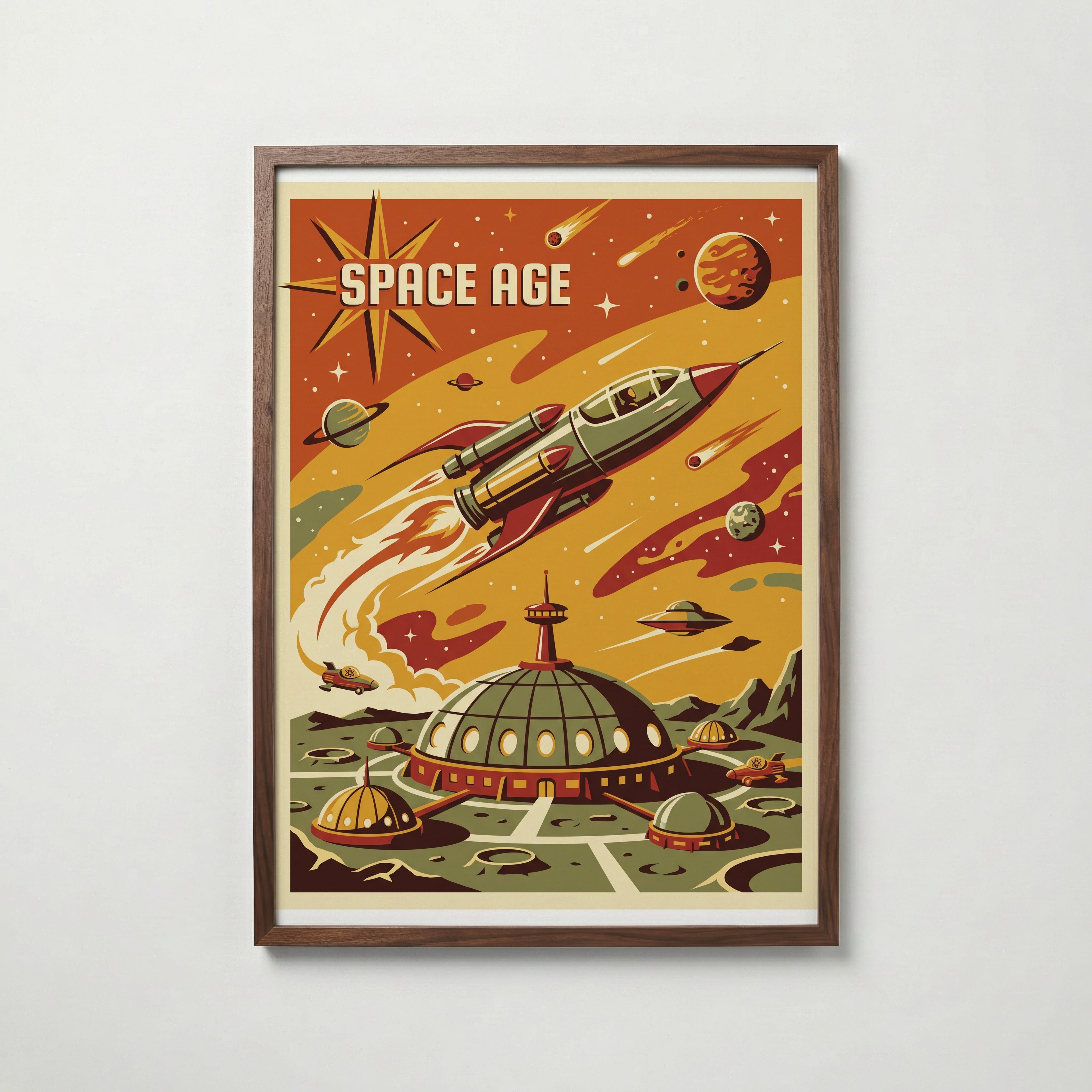 Space Age Poster – valnötsram
