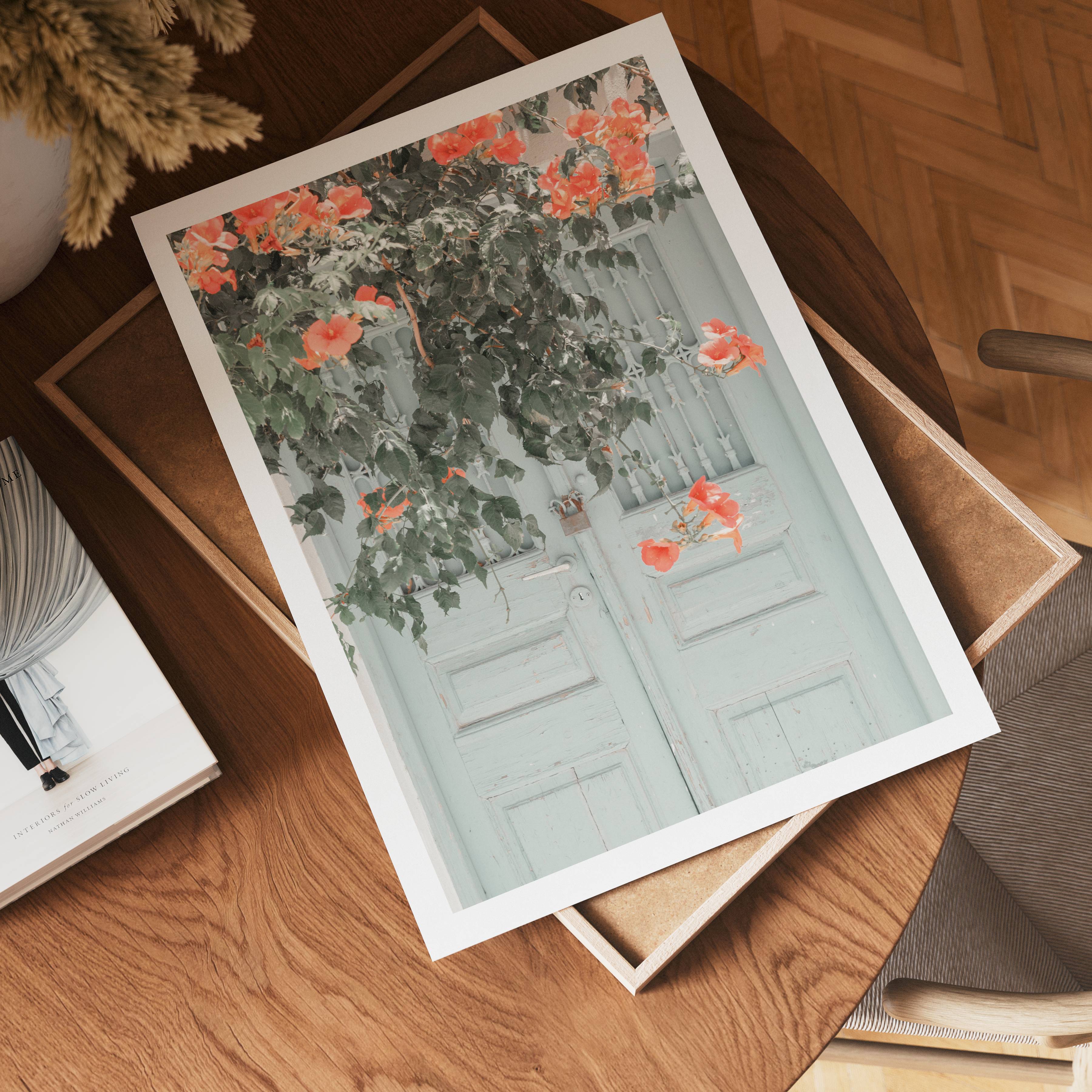 Rustic Floral Doorway Poster