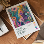 Yayoi Kusama Floral Current Poster