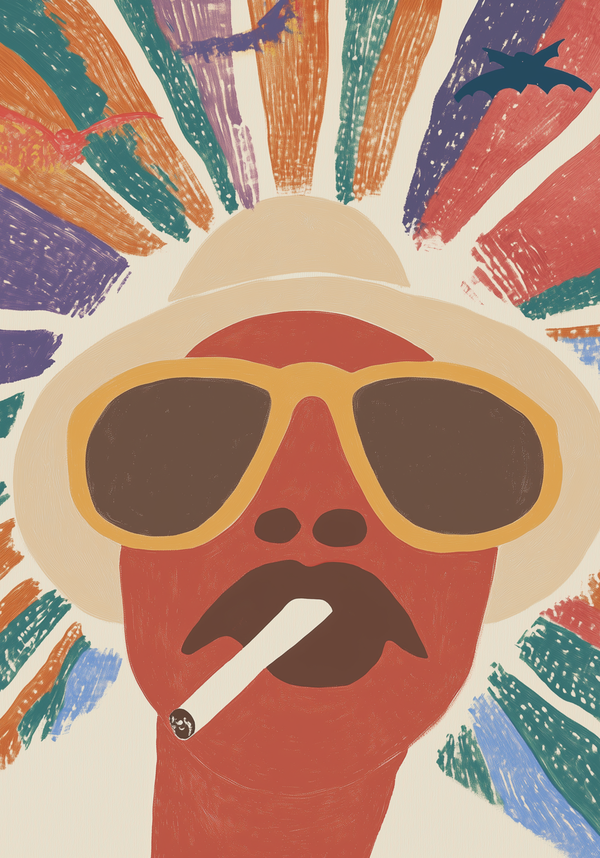 Fear and Loathing Retro Poster