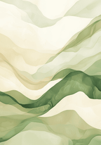 Abstract Waves of Serenity Poster – poster väggdekoration