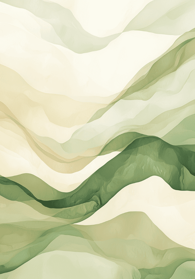 Abstract Waves of Serenity Poster – poster väggdekoration