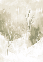 Abstract Winter Silence Poster – poster väggdekoration