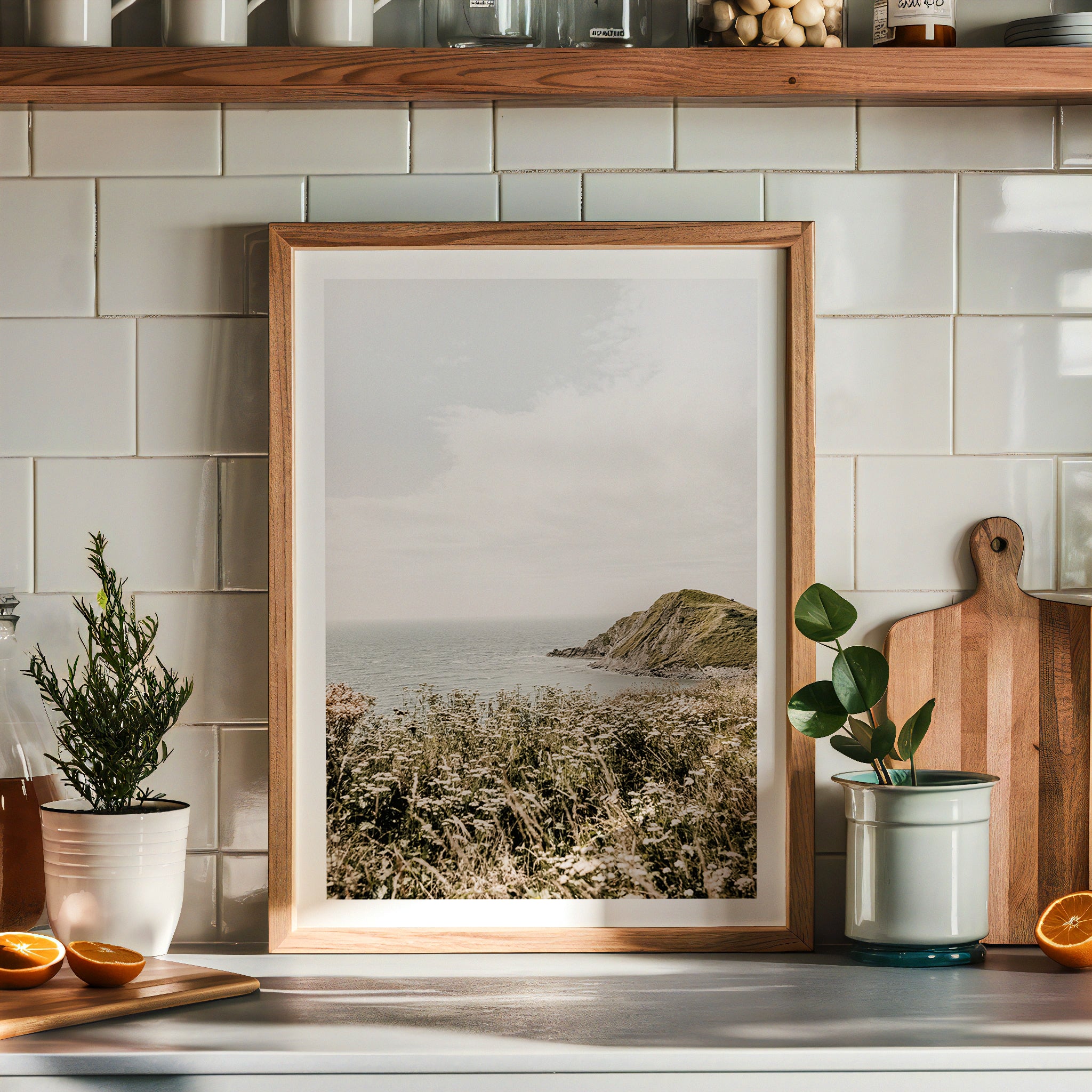 Coastal Wildflower Breeze Poster