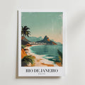Rio De Janeiro By The Sea – stilfullt konsttryck från Bozetto, tryckt på matt finpapper