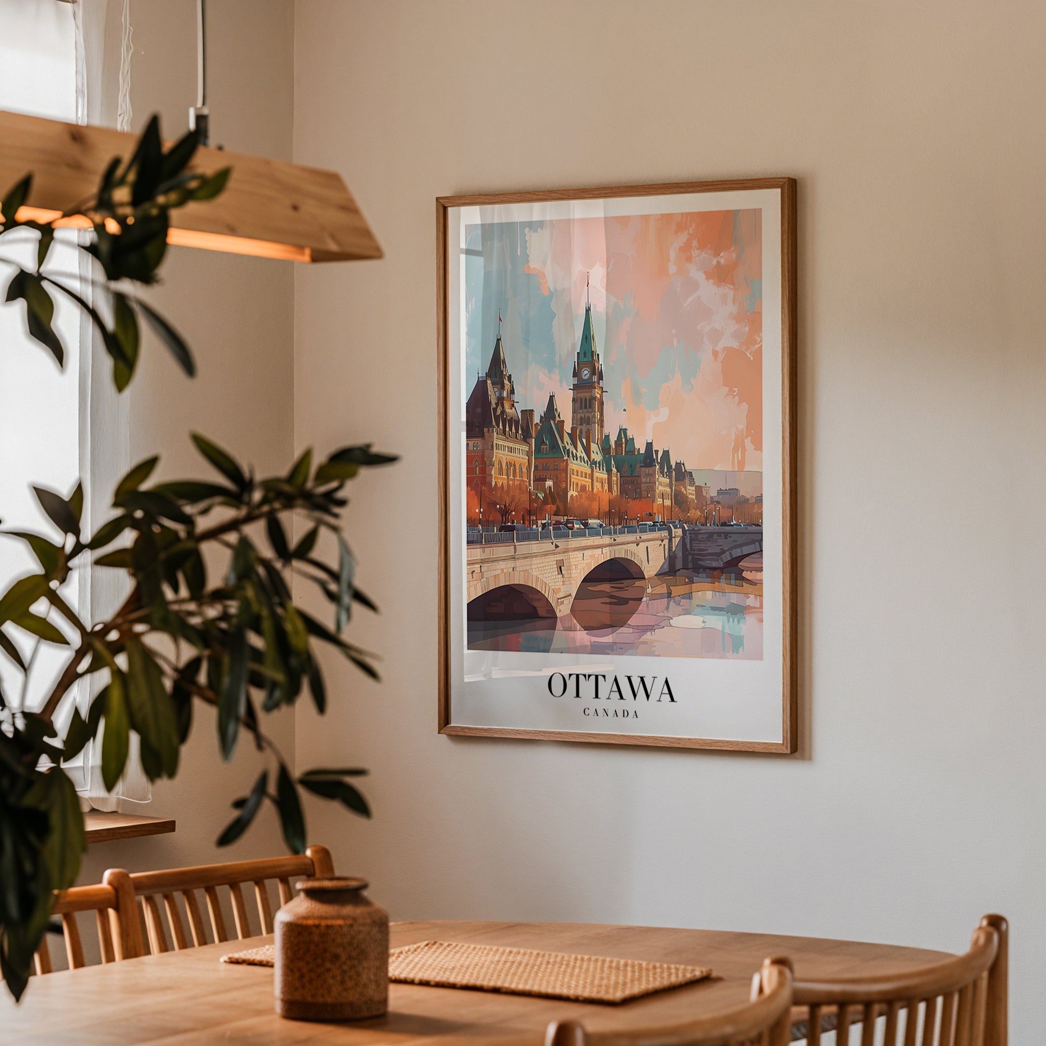 Golden Light Over Ottawa Poster
