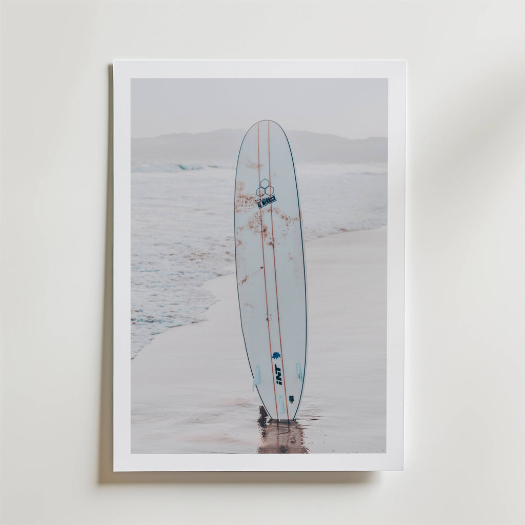 Surfboard Serenity Poster
