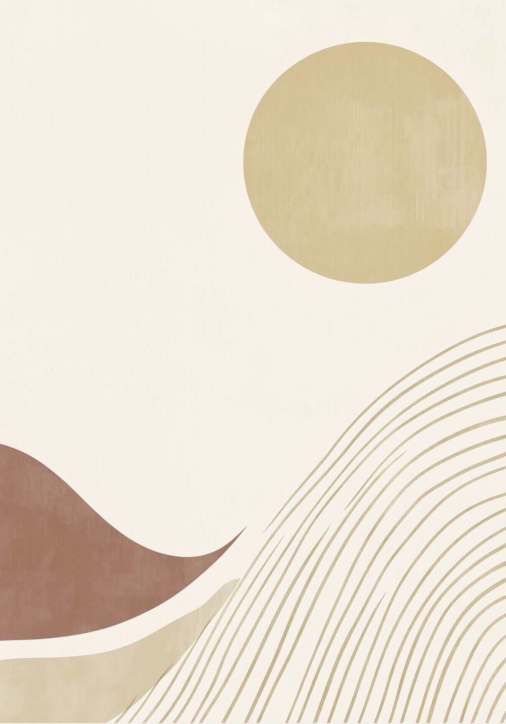 Abstract Sunscape Poster – poster väggdekoration