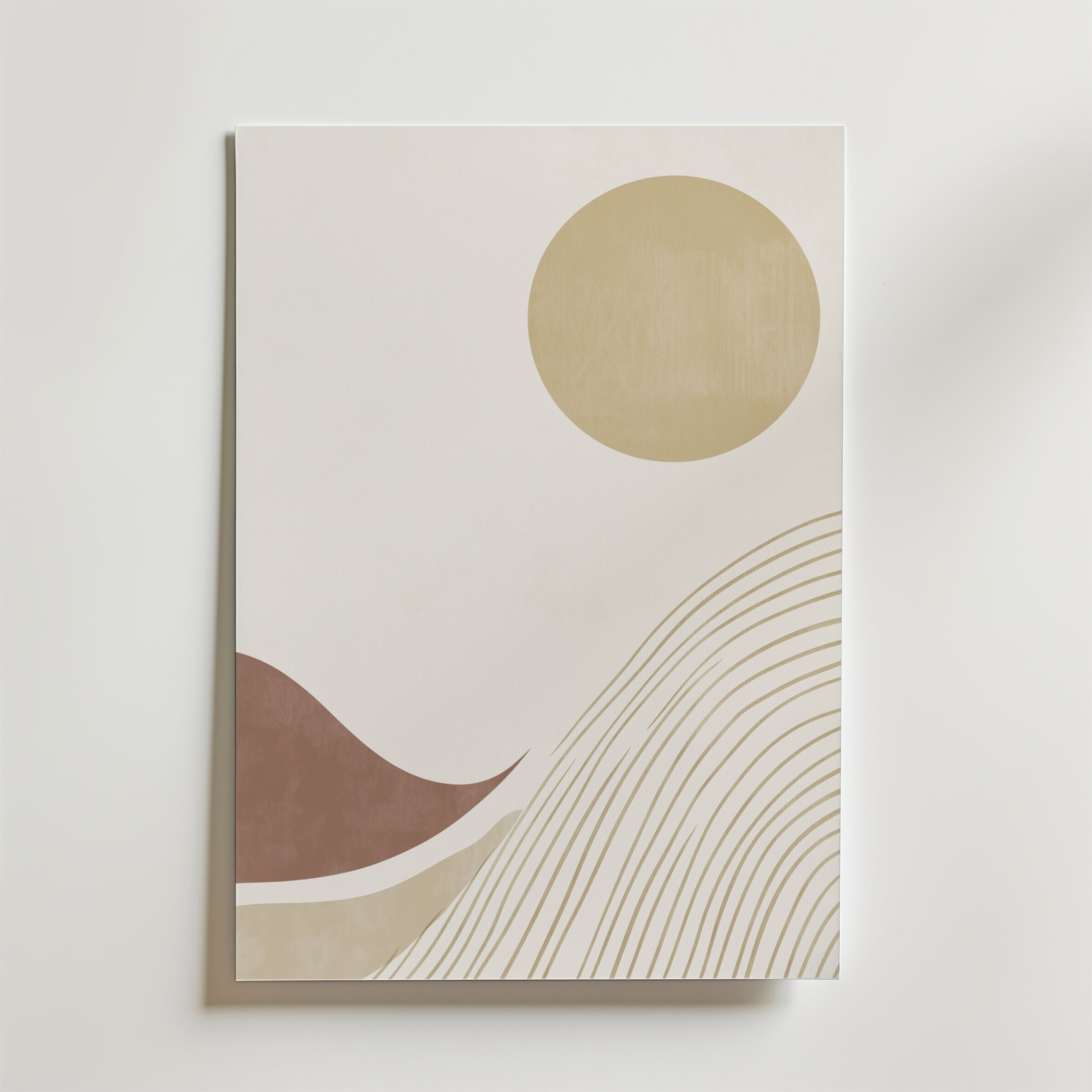 Abstract Sunscape Poster – Förvandla ditt hem med vår Abstract Sunscape Poster , tryckt på FSC-certifierat