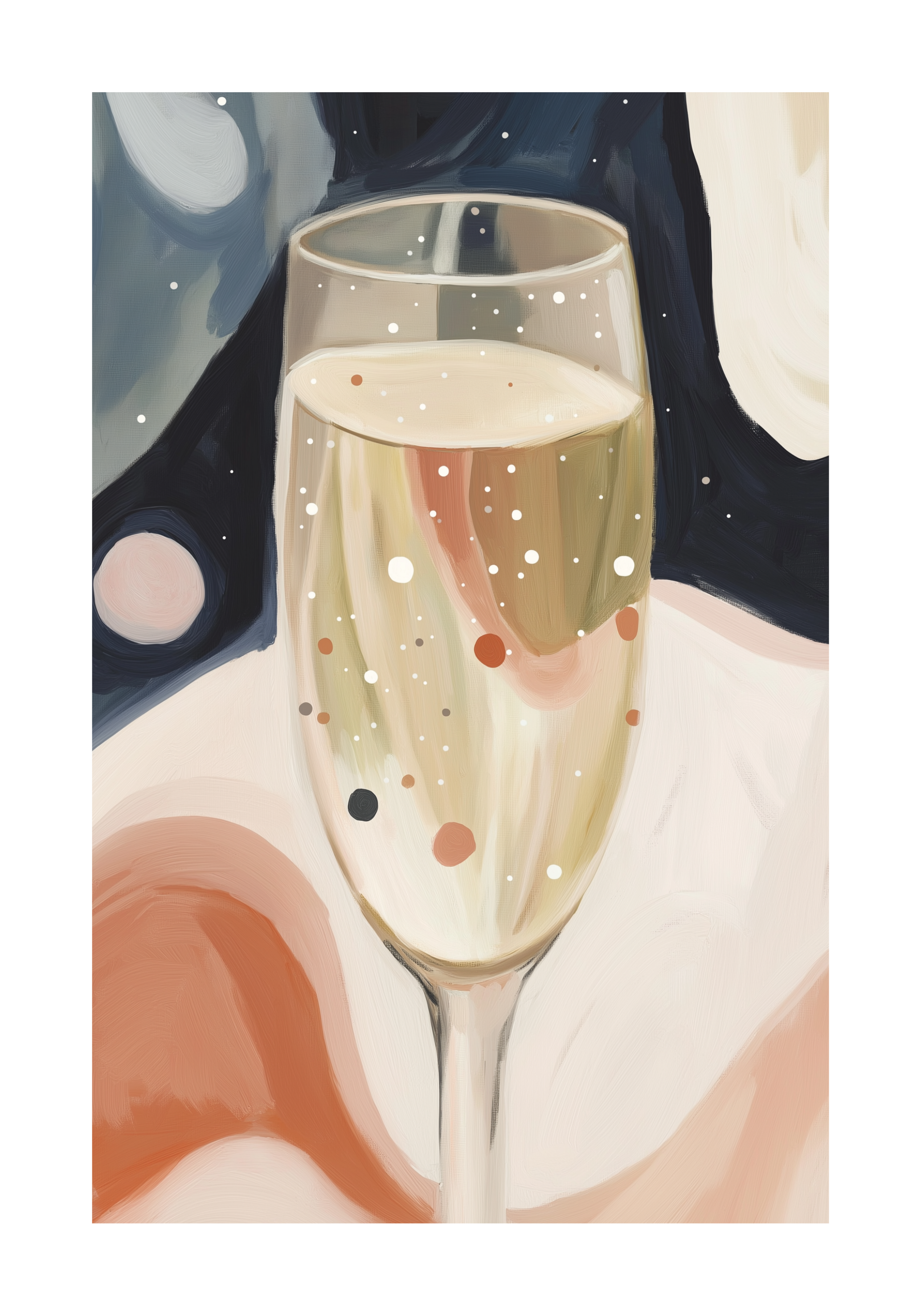 Champagne In Space Poster