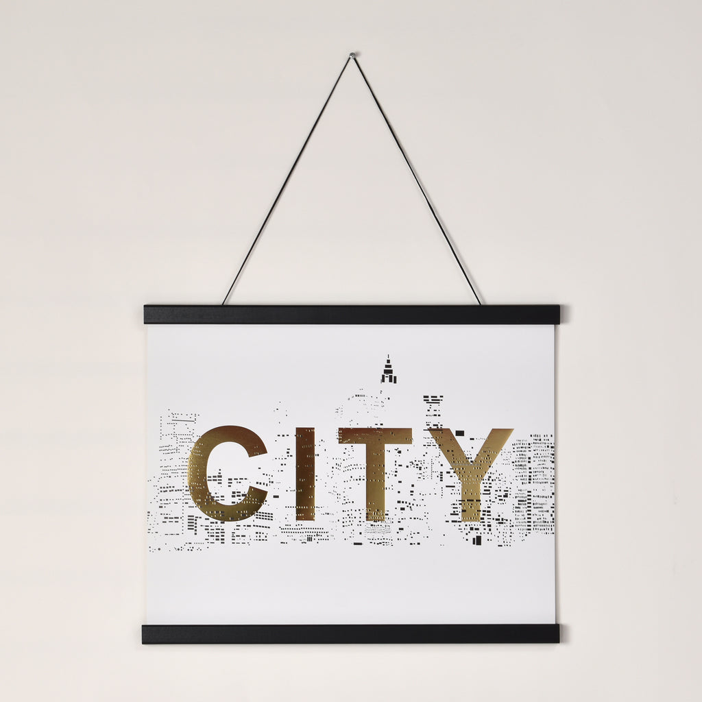 Posterhängare Svart Ek med magnet