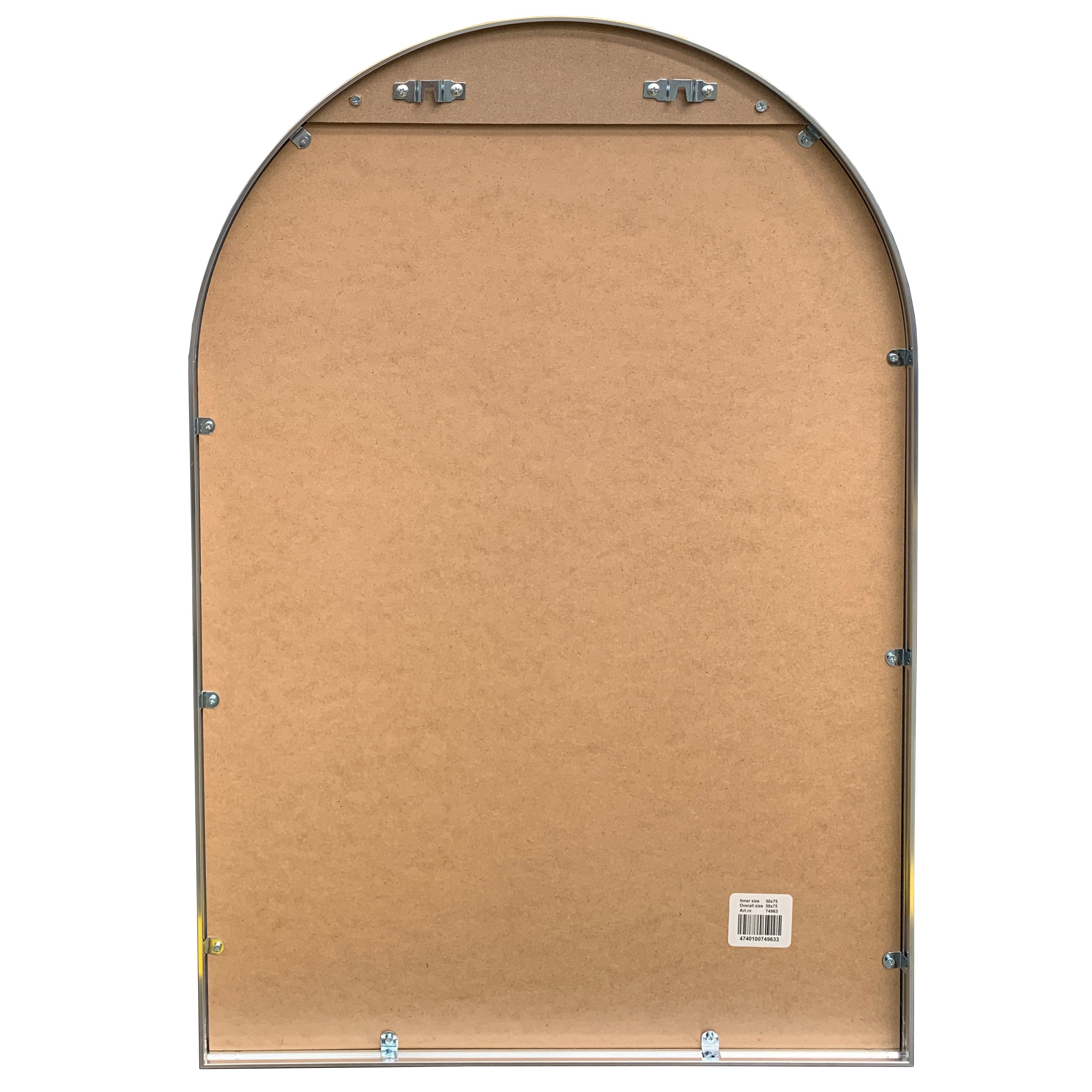 Sävelången – Valvspegel med silverram 50 × 75 cm