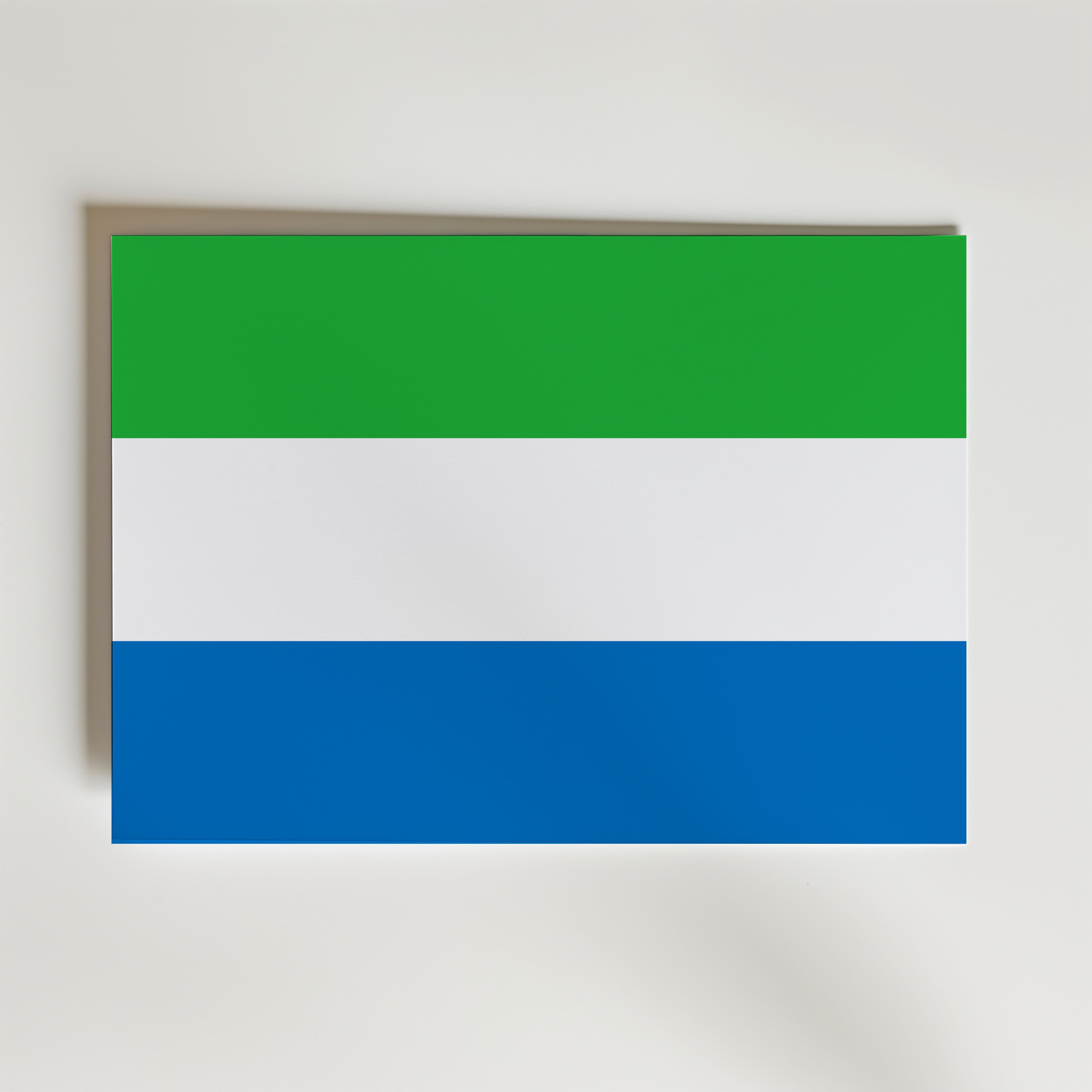 Sierra Leone National Flag Poster – modern konst och stilren konsttryck för hemmet hos Bozetto