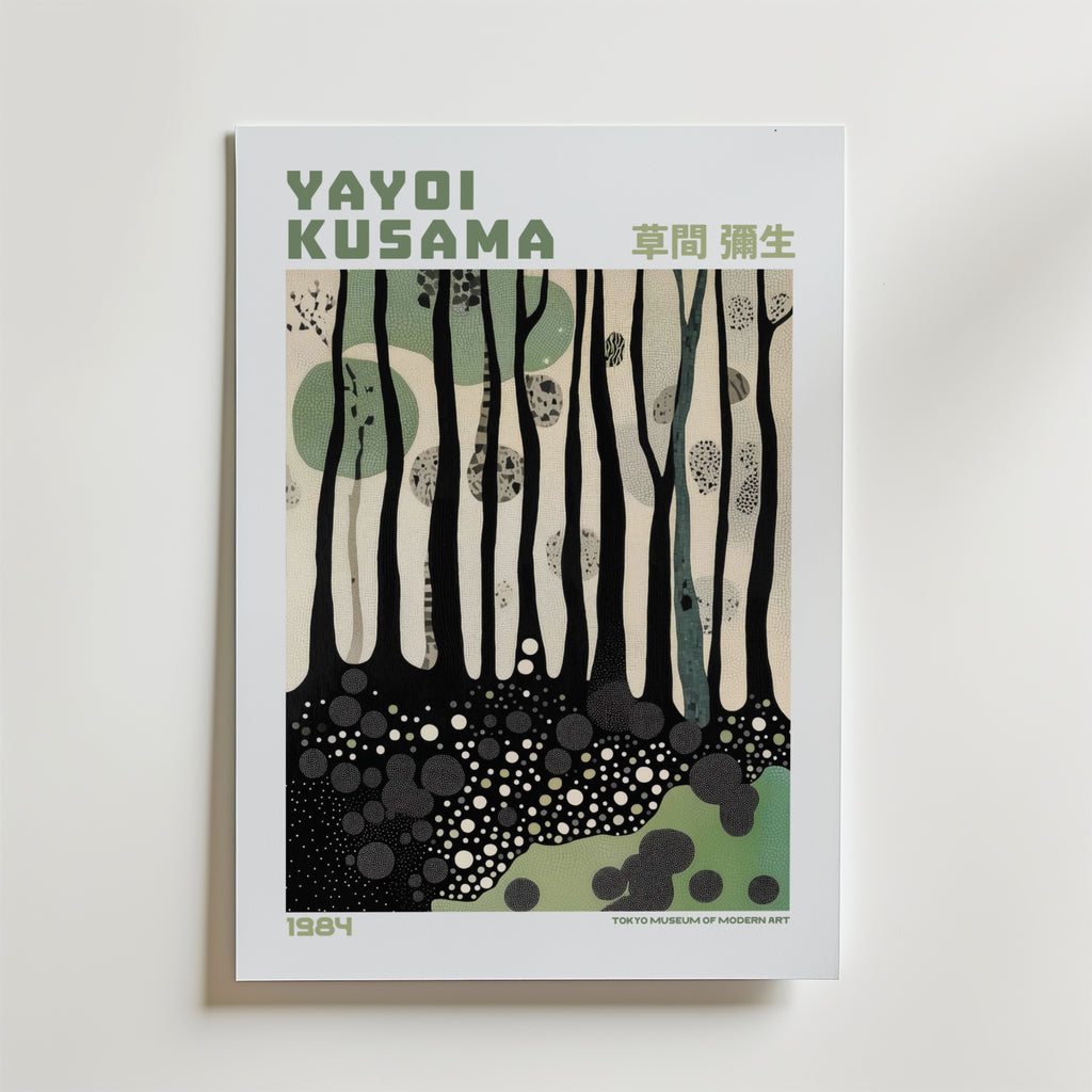 Yayoi Kusama Whispering Forest Poster