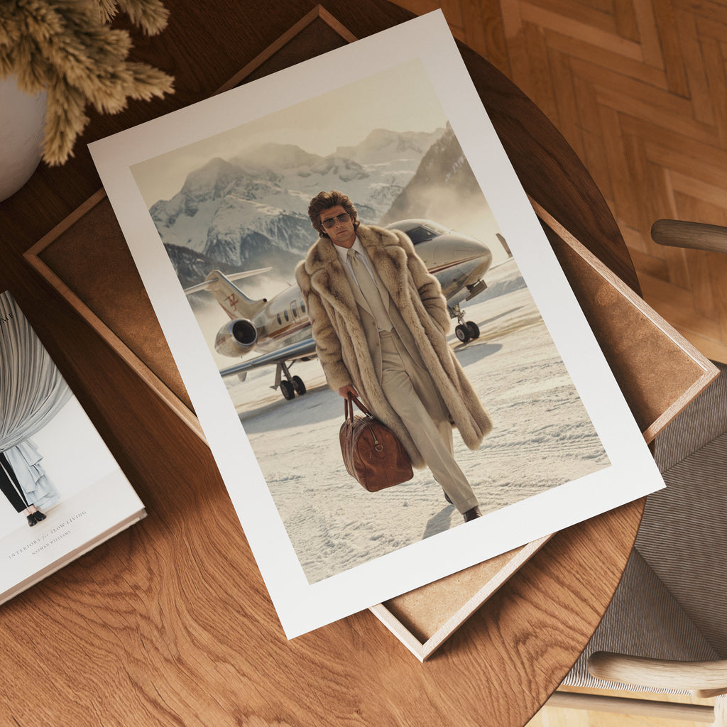 Jet Set Alpine Legacy – Bozetto poster i hög kvalitet, perfekt för varje rum i hemmet
