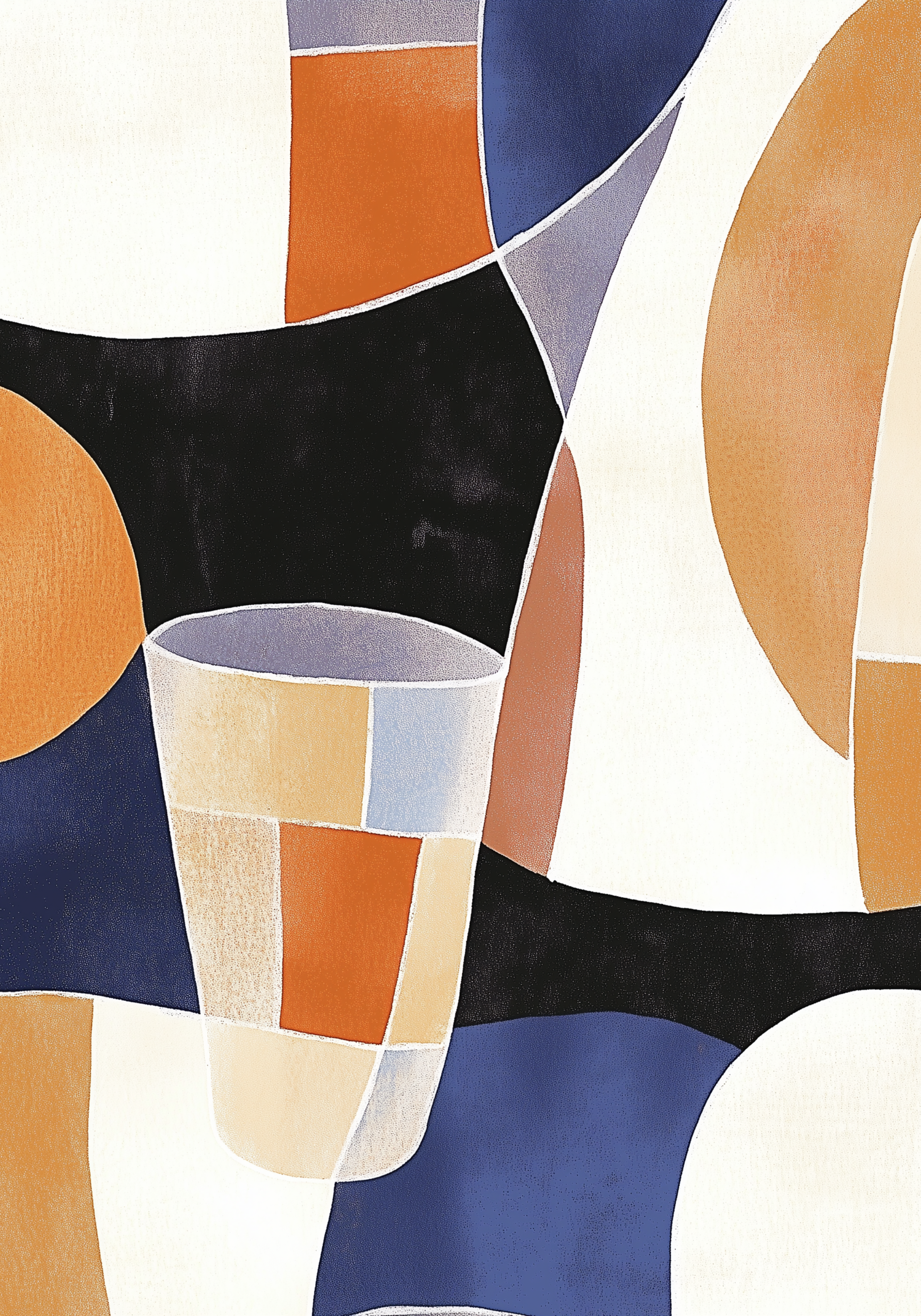 Abstract Shapes Poster – poster väggdekoration