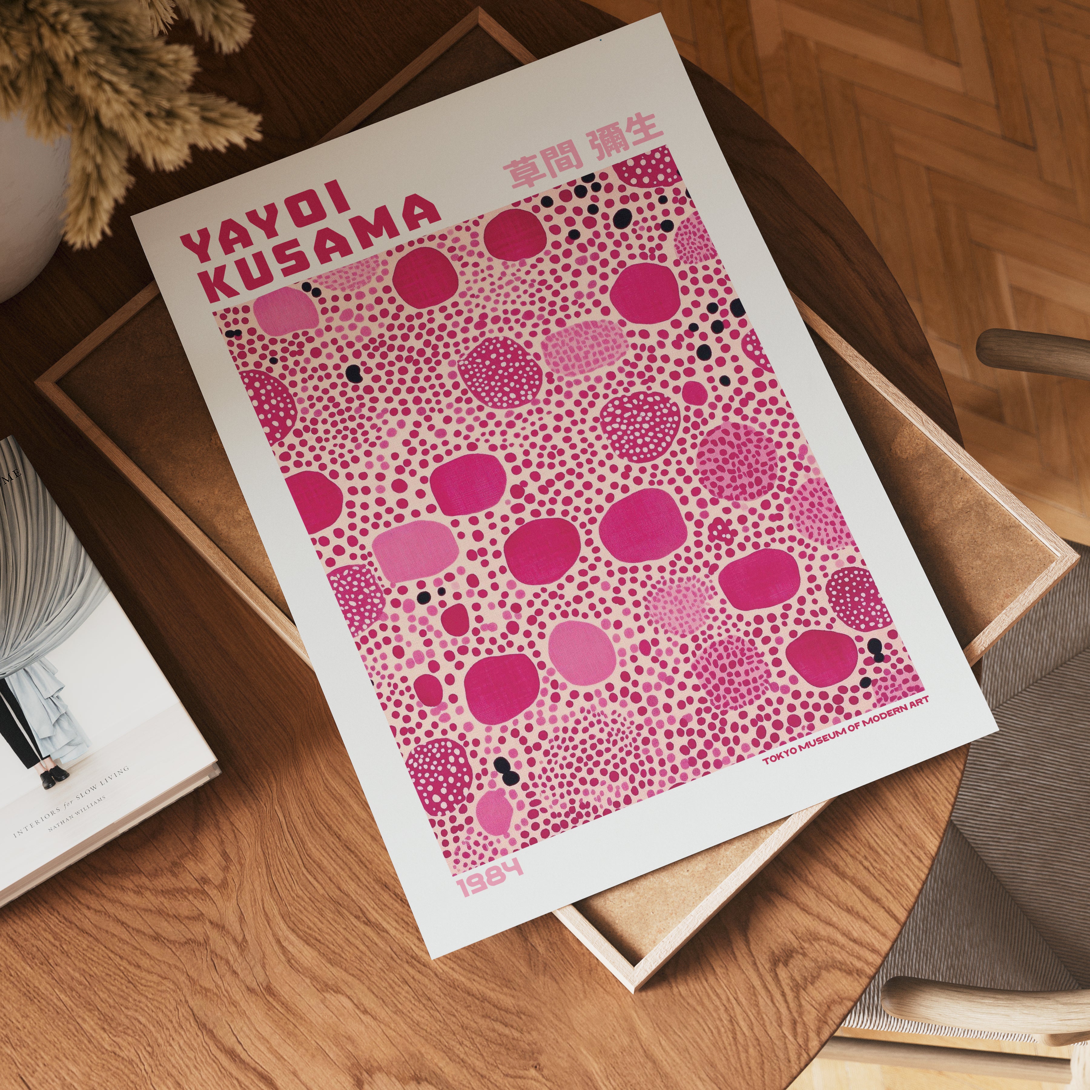 Yayoi Kusama Pink Mosaic Poster