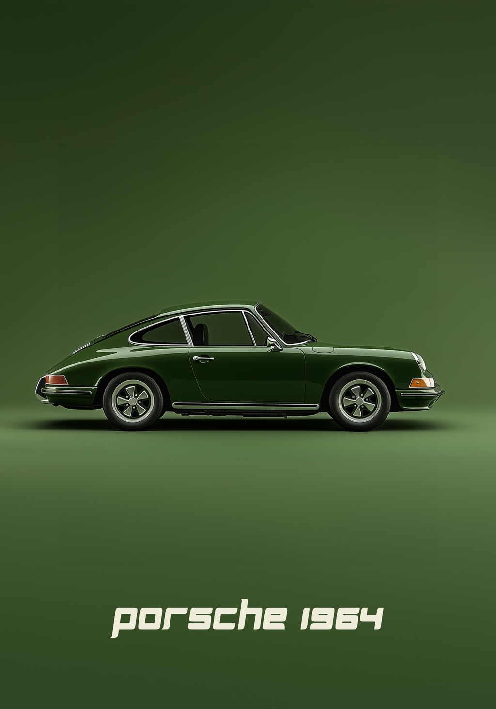 Retro Porsche Poster