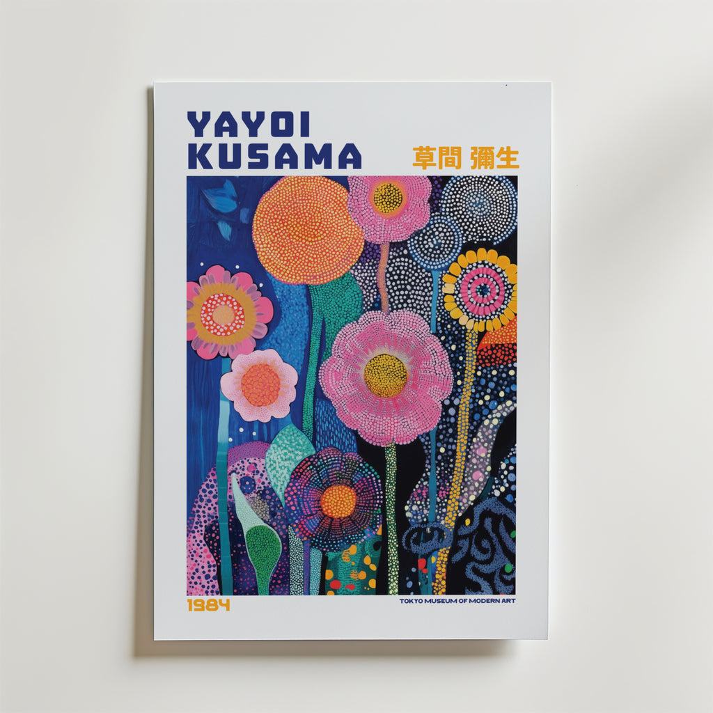 Yayoi Kusama Floral Infinity Poster