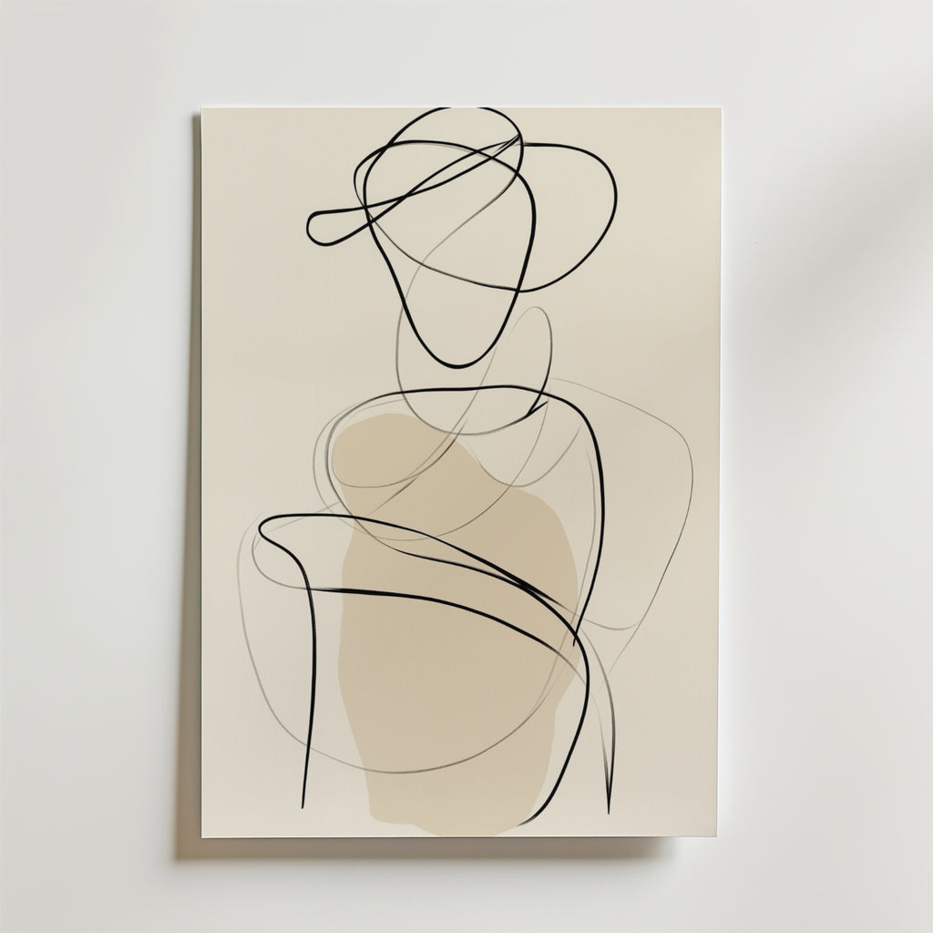 Abstract Silhouette Figure Poster – Upplev den tidlösa skönheten hos vår Abstract Silhouette Figure Poster , tryckt på