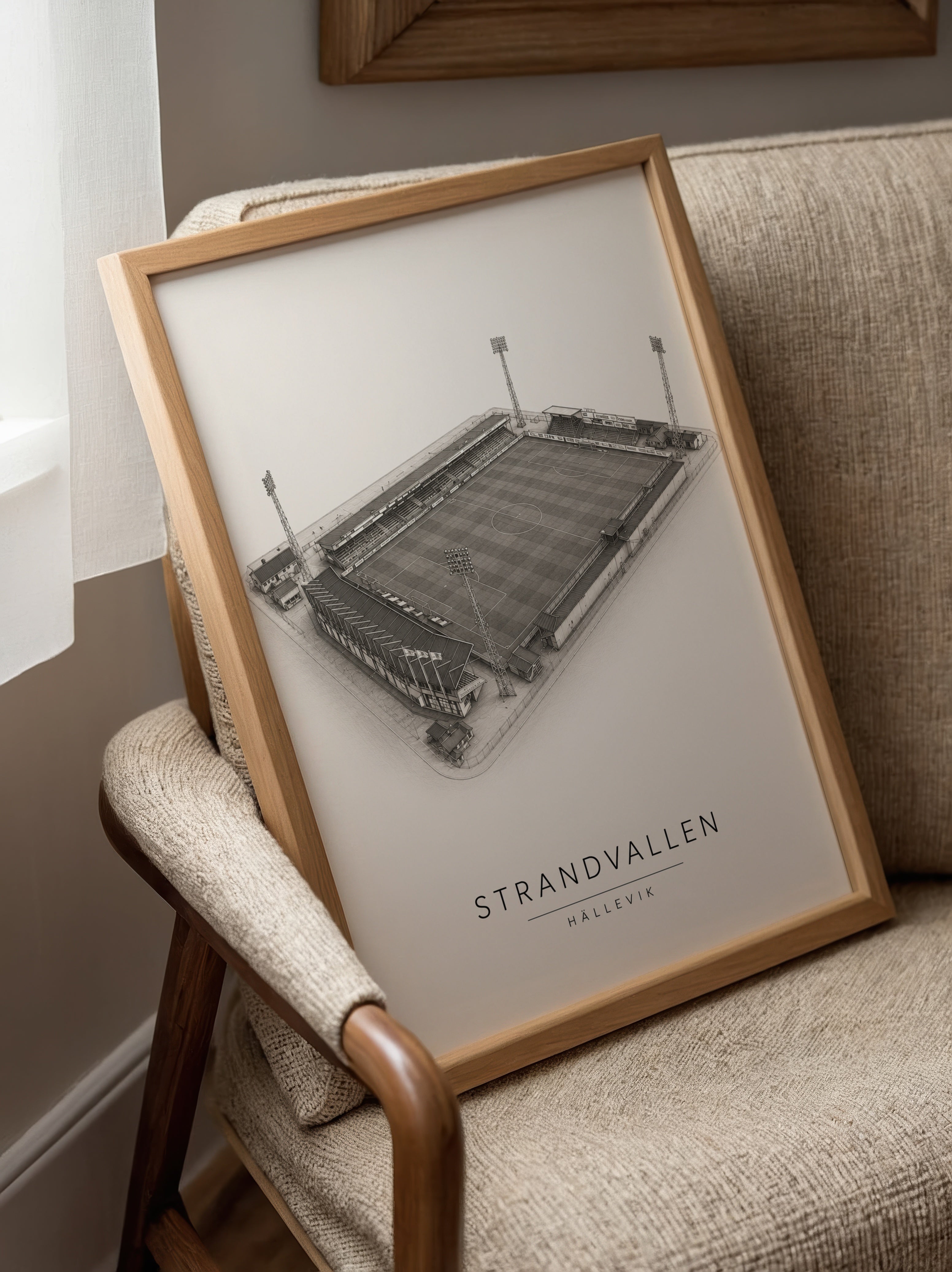 Strandvallen poster i stilrent hem med modern inredning – köp enkelt hos Bozetto