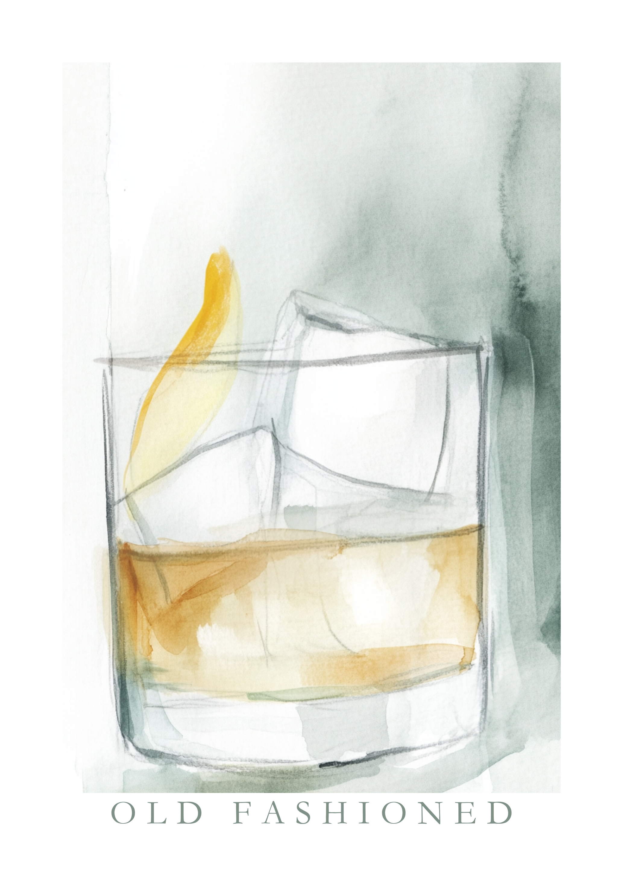 Old Fashioned Drink Poster