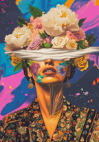 Floral Kahlo Mindscape Poster
