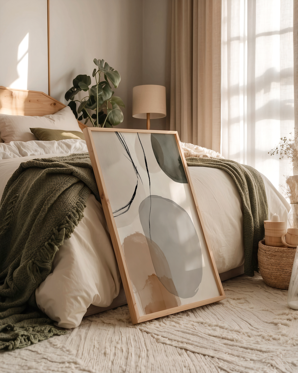 Floating Shapes Poster