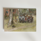 Carl Larsson Breakfast under – stilfullt konsttryck från Bozetto, tryckt på matt finpapper