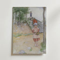 Carl Larsson By the Cellar – stilfullt konsttryck från Bozetto, tryckt på matt finpapper