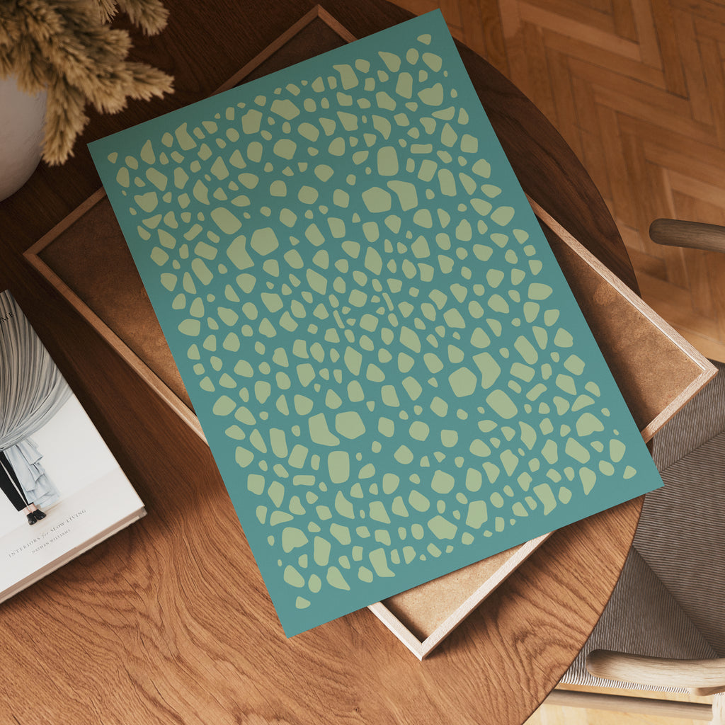 Pebble Pattern Poster – poster väggdekoration