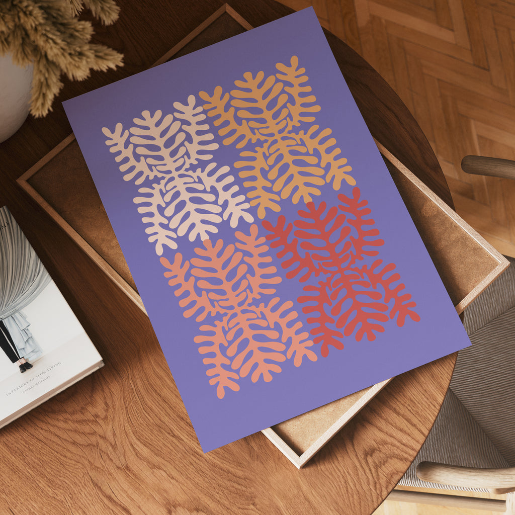 Lavender Leaves Poster