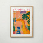 Cappu Dino Poster poster – väggdekoration för hemmet – köp hos Bozetto