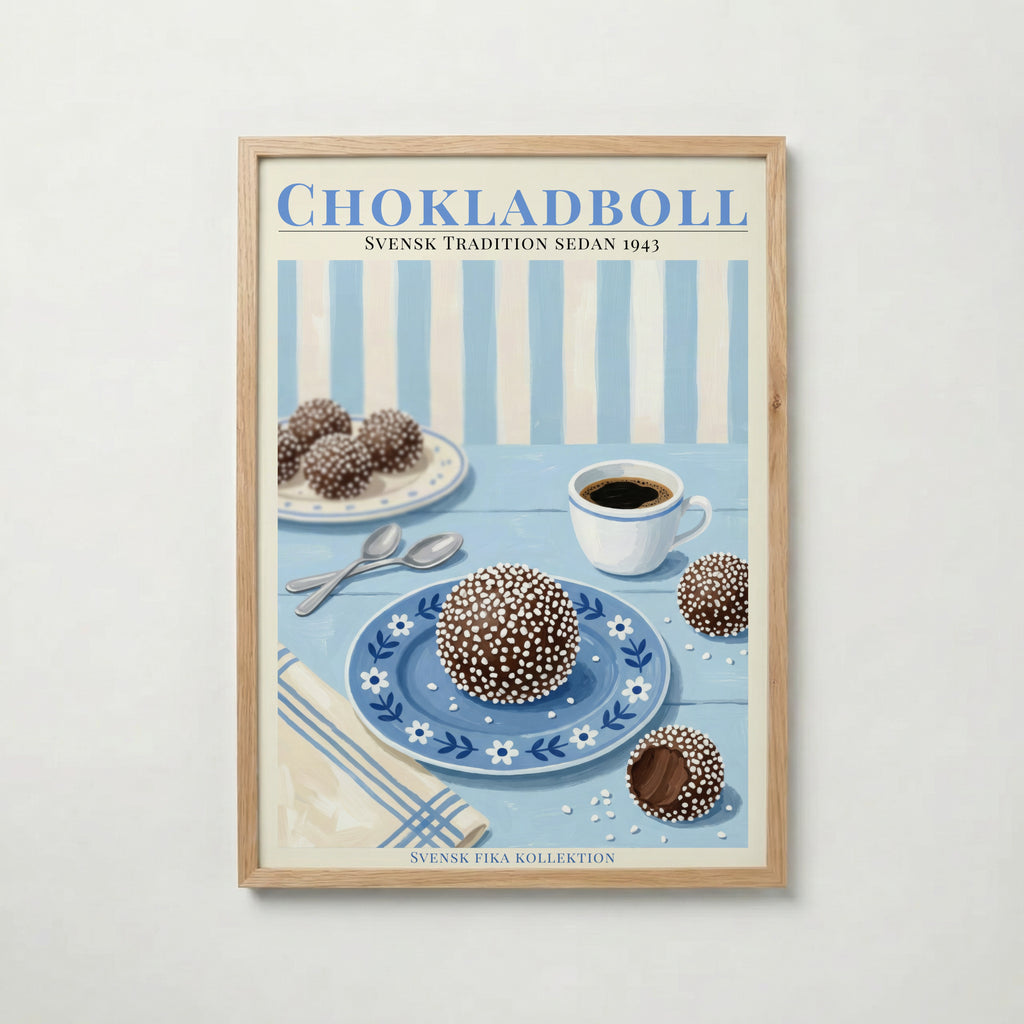 Chokladboll Poster affisch – köp poster online – Bozetto väggdekoration