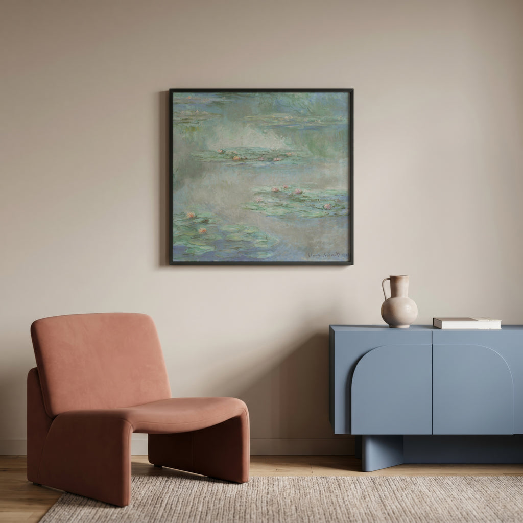 Storleksguide för Claude Monet Waterlilies – hitta perfekt format hos Bozetto i hög kvalitet