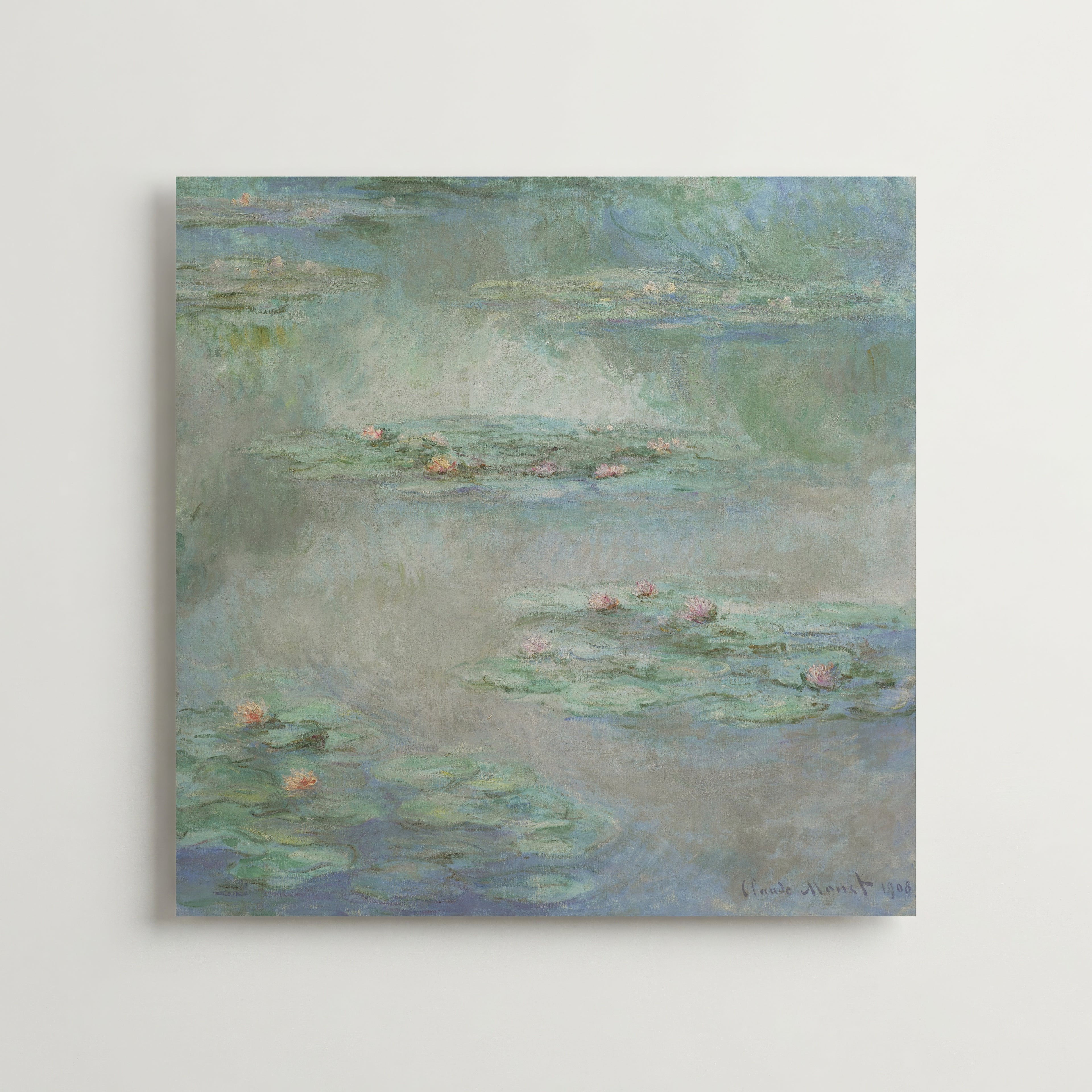 Claude Monet Waterlilies poster i olika storlekar – välj rätt mått hos Bozetto i hög kvalitet