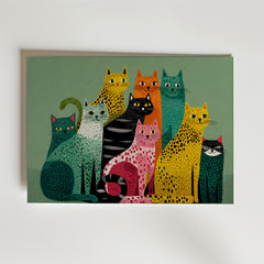 Colorful Cat Collective Poster